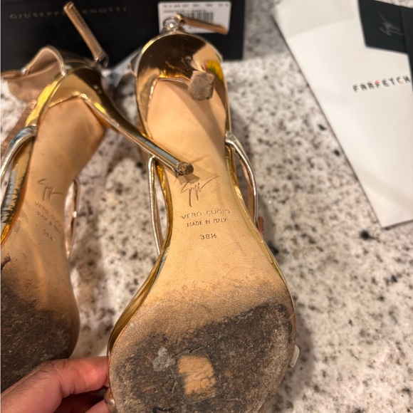 Women’s Size 38.5 Rose Gold Giuseppe Zanotti Sandals - Picture 3 of 8